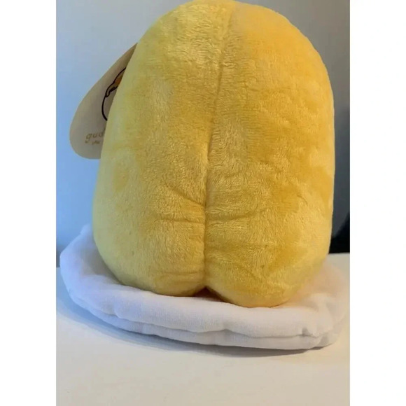 Sanrino Gudetama The Lazy Egg Meh Sitting Yellow Stuffed Plush Toy 8” - Picture 2 of 2